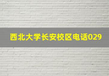 西北大学长安校区电话029