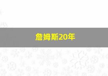 詹姆斯20年