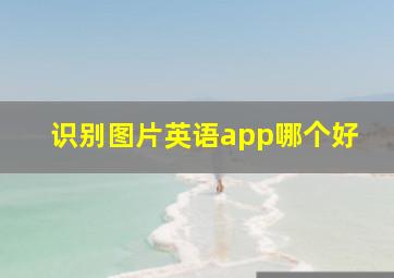 识别图片英语app哪个好