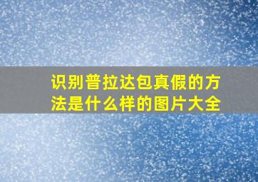 识别普拉达包真假的方法是什么样的图片大全