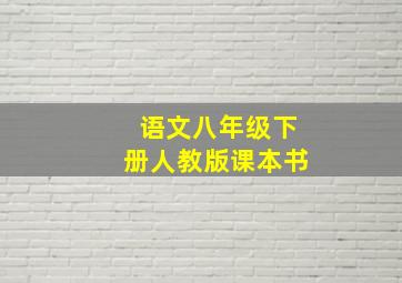 语文八年级下册人教版课本书