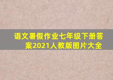 语文暑假作业七年级下册答案2021人教版图片大全