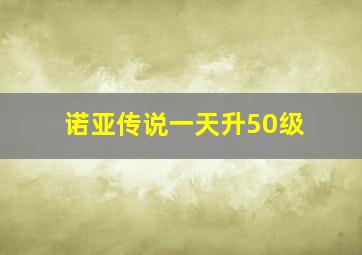 诺亚传说一天升50级