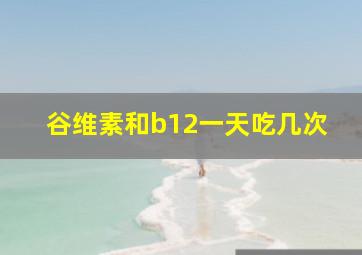 谷维素和b12一天吃几次