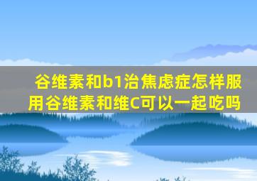 谷维素和b1治焦虑症怎样服用谷维素和维C可以一起吃吗