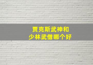 贾克斯武神和少林武僧哪个好