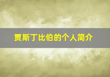 贾斯丁比伯的个人简介