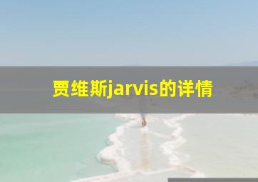 贾维斯jarvis的详情