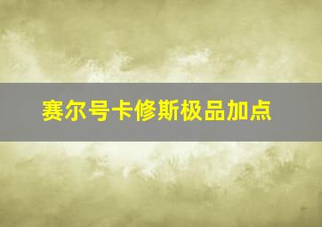 赛尔号卡修斯极品加点