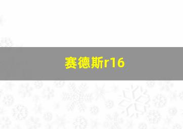 赛德斯r16