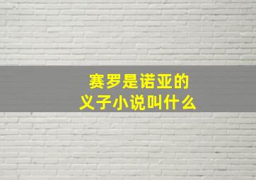 赛罗是诺亚的义子小说叫什么