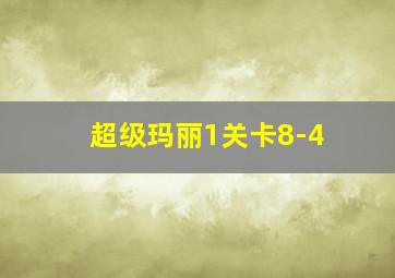 超级玛丽1关卡8-4