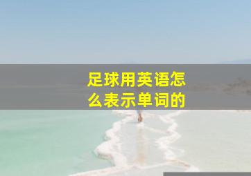 足球用英语怎么表示单词的