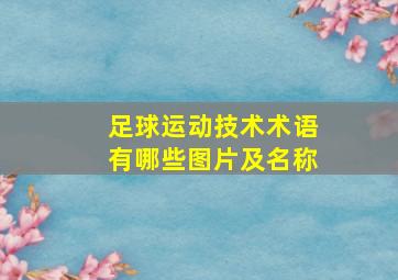 足球运动技术术语有哪些图片及名称