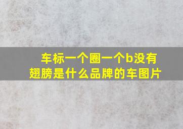 车标一个圈一个b没有翅膀是什么品牌的车图片