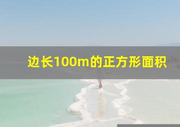 边长100m的正方形面积