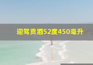 迎驾贡酒52度450毫升