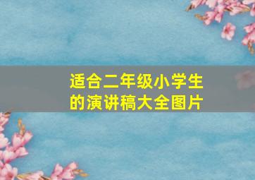 适合二年级小学生的演讲稿大全图片