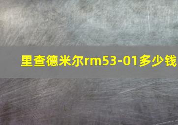 里查德米尔rm53-01多少钱