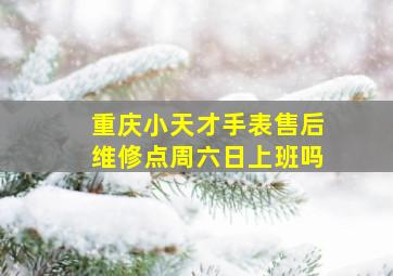 重庆小天才手表售后维修点周六日上班吗