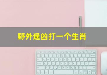 野外逞凶打一个生肖