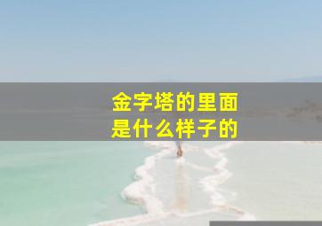 金字塔的里面是什么样子的