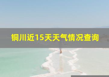 铜川近15天天气情况查询