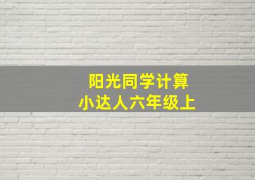 阳光同学计算小达人六年级上