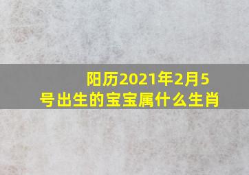 阳历2021年2月5号出生的宝宝属什么生肖