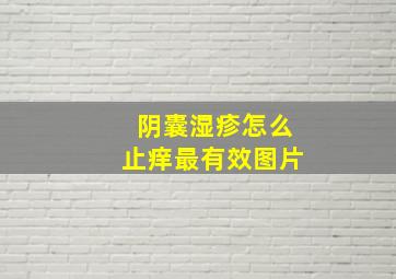 阴囊湿疹怎么止痒最有效图片