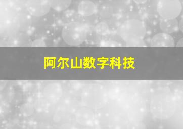 阿尔山数字科技