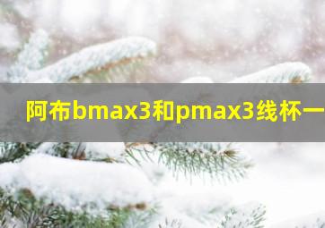 阿布bmax3和pmax3线杯一样吗