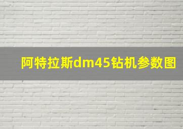 阿特拉斯dm45钻机参数图