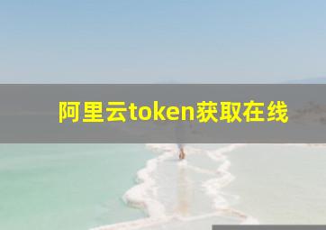 阿里云token获取在线