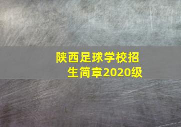 陕西足球学校招生简章2020级