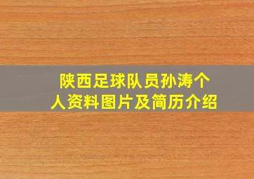 陕西足球队员孙涛个人资料图片及简历介绍