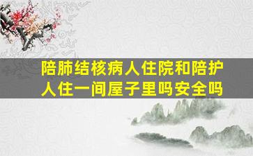 陪肺结核病人住院和陪护人住一间屋子里吗安全吗