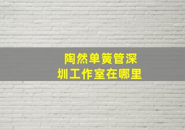 陶然单簧管深圳工作室在哪里