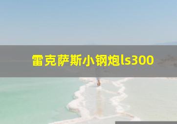 雷克萨斯小钢炮ls300