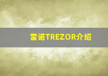 雷诺TREZOR介绍