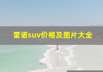 雷诺suv价格及图片大全