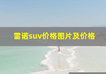 雷诺suv价格图片及价格