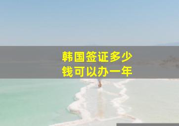 韩国签证多少钱可以办一年