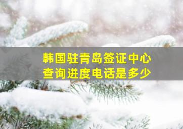 韩国驻青岛签证中心查询进度电话是多少