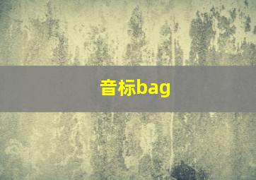 音标bag