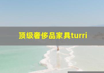 顶级奢侈品家具turri