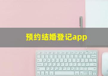 预约结婚登记app