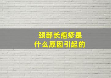 颈部长疱疹是什么原因引起的