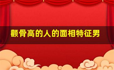 颧骨高的人的面相特征男