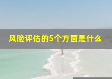 风险评估的5个方面是什么